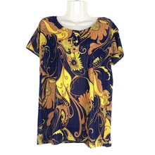 Load image into Gallery viewer, Women's Scoop neck Short Sleeve Loose Fit floral print T-Shirt casual blouses
