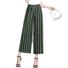 Load image into Gallery viewer, Women's summer Striped wide-leg ankle pants
