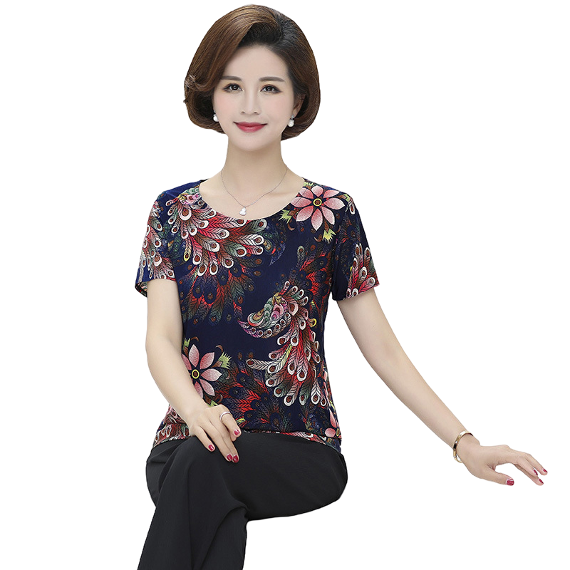 Women's summer scoop neck short sleeve
