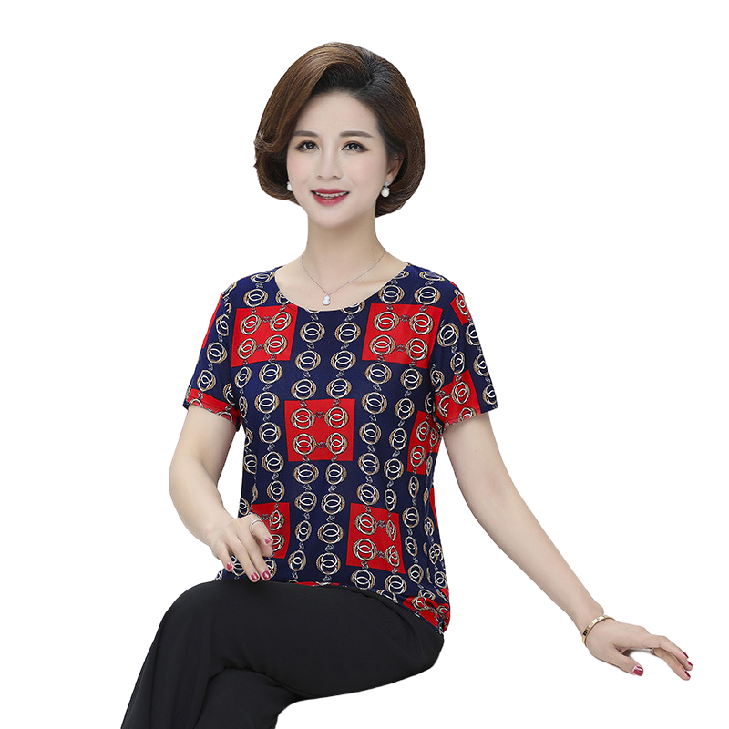 Women's summer scoop neck short sleeve