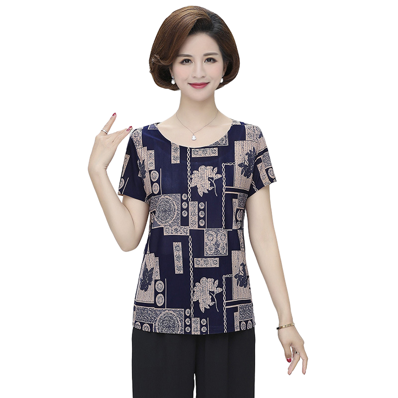 Women's summer scoop neck short sleeve
