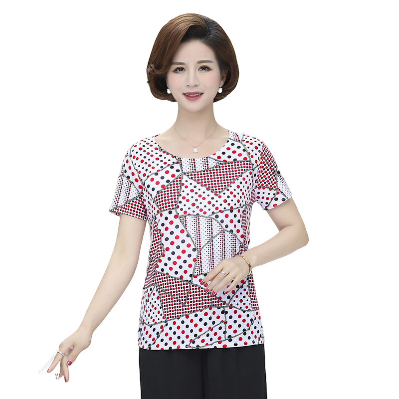 Women's summer scoop neck short sleeve