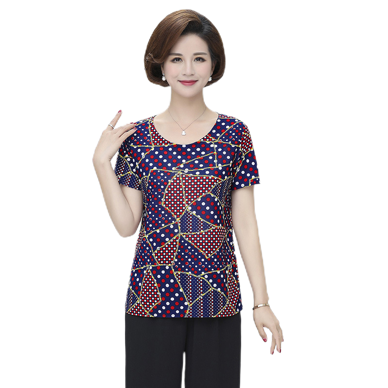 Women's summer scoop neck short sleeve