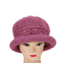 Load image into Gallery viewer, Women's Winter warm bucket fleece  Hats chunky cable Knit soft caps
