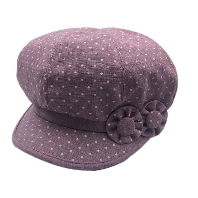 Women's visor Floral Hats Adjustable Causal caps in cotton