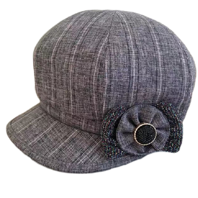 Women's visor Floral Hats Adjustable Causal caps in cotton