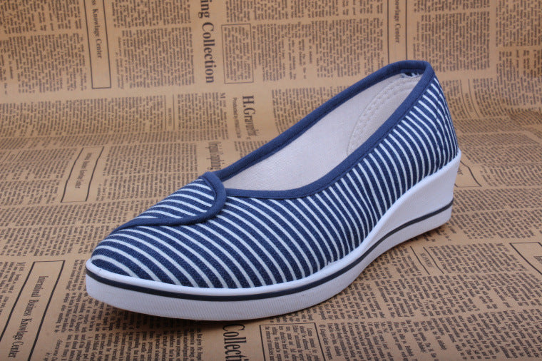 Nurse shoes, wedge heel women's shoes, dual-purpose shoes for work and leisure, internally increased tendon