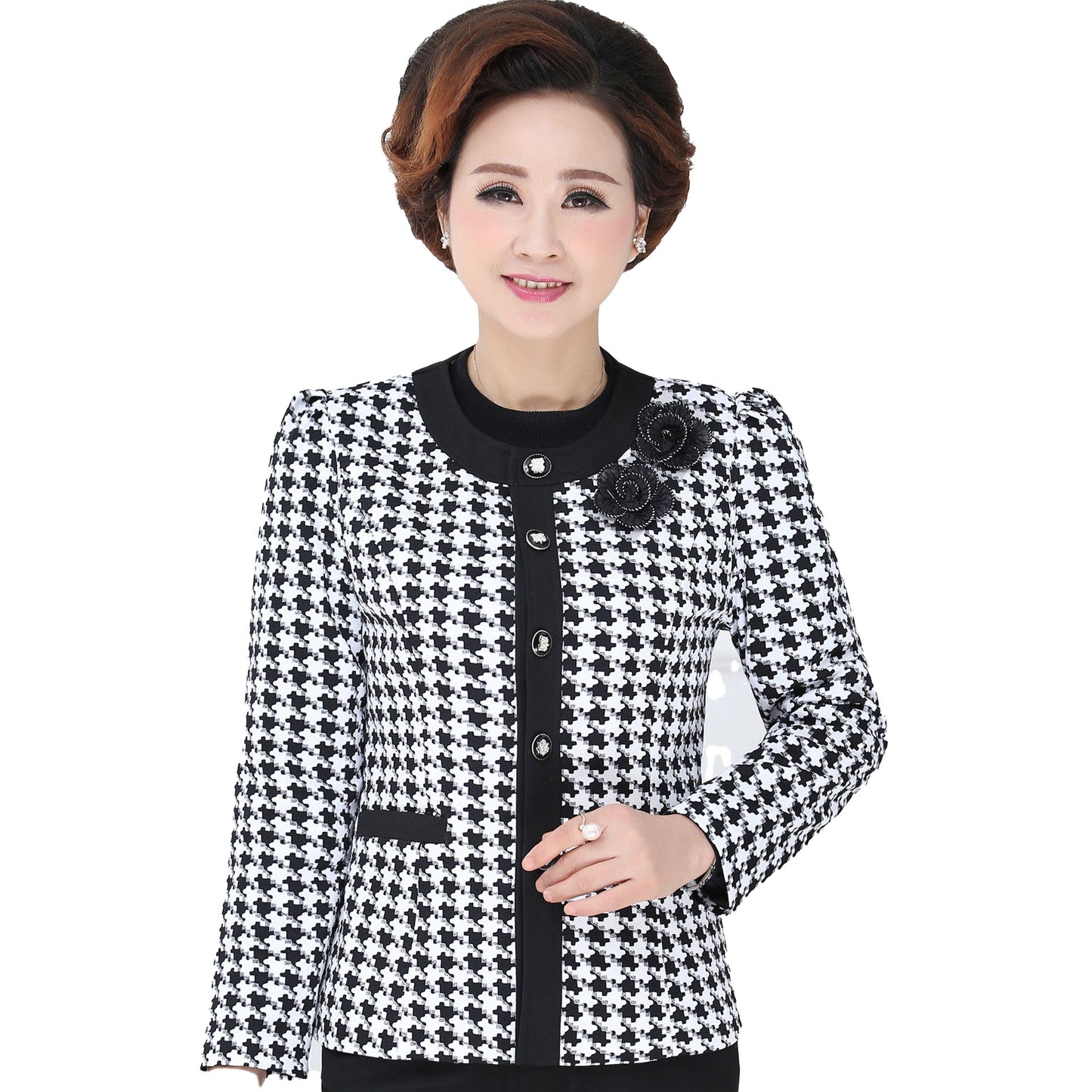 Houndstooth coats, Autumn coats, Fashion coats