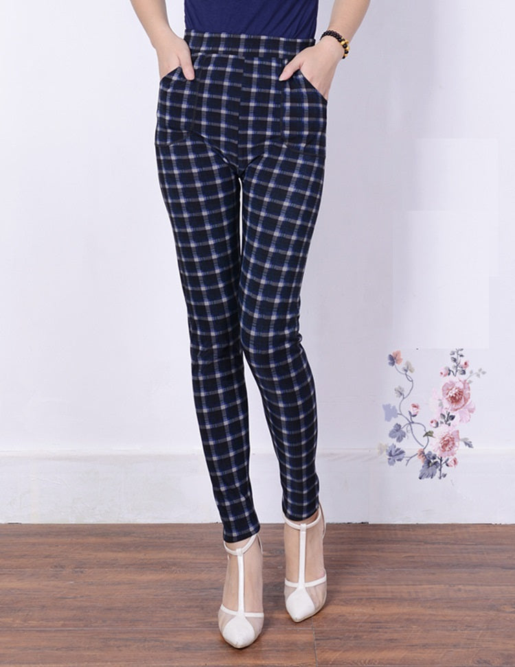 Autumn Winter  Leggings, Thick Warm Pants , Plus Velvet Pants,  Vintage Flowers Trousers