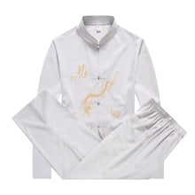 Load image into Gallery viewer, Tang  Suits for  Kung Fu Taiji Qi Gong Martial Arts classic stand collar long sleeve blouses and loose fit pants
