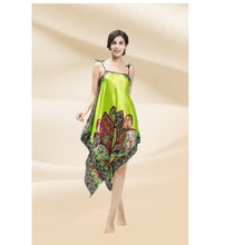 Load image into Gallery viewer, Women's Sex  satin Suspender tunic irregular hem dresses  pullover robe
