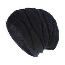 Load image into Gallery viewer, Winter warm chunky knit fleece lined beanie Hats, Unisex caps
