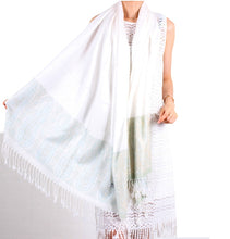 Load image into Gallery viewer, Women‘s silky gradient colors leopard pattern  Pashmina Shawl/Wrap/Scarves
