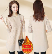 Load image into Gallery viewer, Women's Long Sleeve Crewneck pullover for legging fleece lining Sweater
