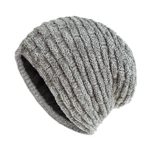 Load image into Gallery viewer, Winter warm chunky knit fleece lined beanie Hats, Unisex caps
