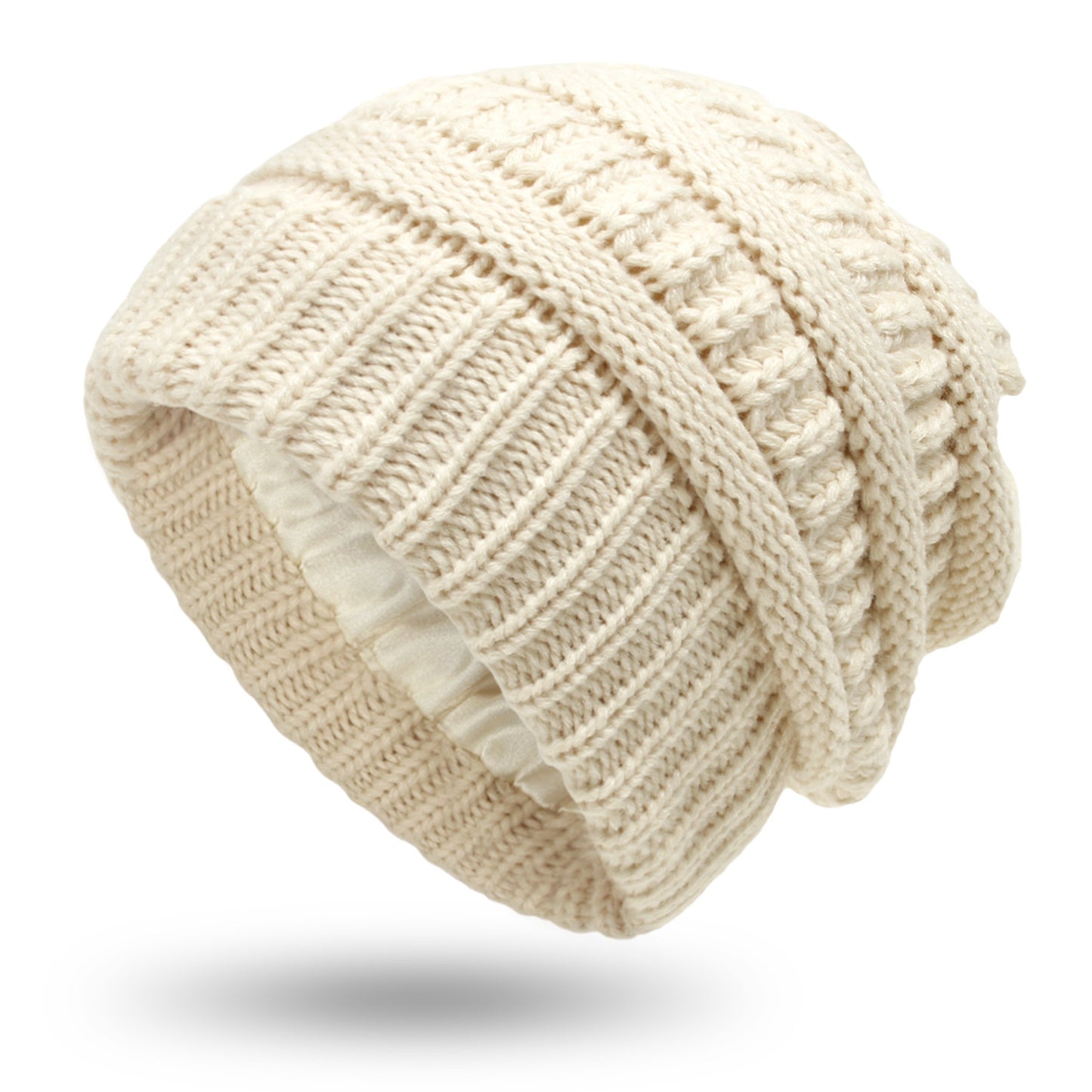 Winter warm chunky knit beanie Hats Unisex solid colors caps