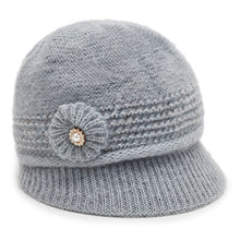Load image into Gallery viewer, Women's Winter warm bucket fleece  Hats, chunky cable Knit soft caps
