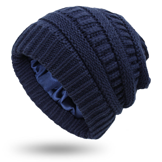 Winter warm chunky knit beanie Hats Unisex solid colors caps