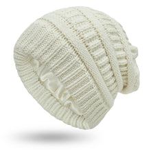 Load image into Gallery viewer, Winter warm chunky knit beanie Hats Unisex solid colors caps
