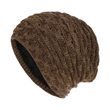 Load image into Gallery viewer, Winter warm chunky knit fleece lined beanie Hats, Unisex caps
