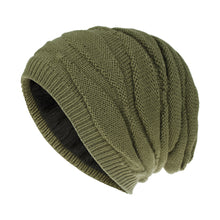 Load image into Gallery viewer, Winter warm chunky knit fleece lined beanie Hats, Unisex caps
