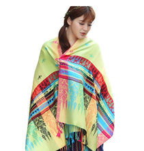 Load image into Gallery viewer, Women's warm colorful  Elephant or Crown pattern Pashmina Scarf/Stole/Wrap
