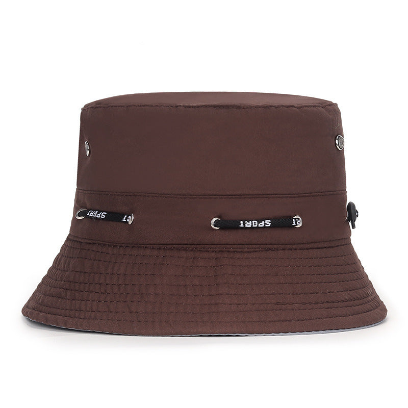 Unisex Sun Hats Flat Top Breathable Bucket Bordered  cotton adjustable Caps