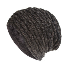 Load image into Gallery viewer, Winter warm chunky knit fleece lined beanie Hats, Unisex caps
