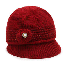Load image into Gallery viewer, Women's Winter warm bucket fleece  Hats, chunky cable Knit soft caps
