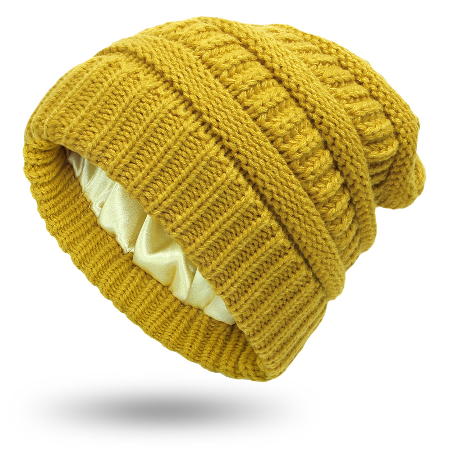 Winter warm chunky knit beanie Hats Unisex solid colors caps