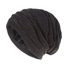 Load image into Gallery viewer, Winter warm chunky knit fleece lined beanie Hats, Unisex caps
