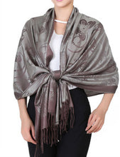 Load image into Gallery viewer, Women's Cashmere Feel Winter Scarf 2 Tone Large Pashmina Shawls and Wraps
