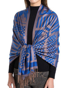Women's Cashmere Feel Winter Scarf 2 Tone Large Pashmina Shawls and Wraps