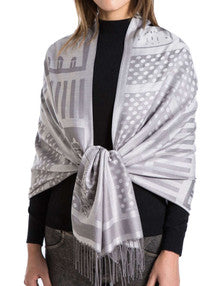 Women's Cashmere Feel Winter Scarf 2 Tone Large Pashmina Shawls and Wraps