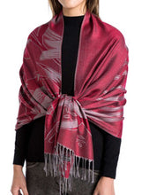 Load image into Gallery viewer, Women's Cashmere Feel Winter Scarf 2 Tone Large Pashmina Shawls and Wraps
