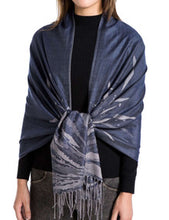 Load image into Gallery viewer, Women's Cashmere Feel Winter Scarf 2 Tone Large Pashmina Shawls and Wraps

