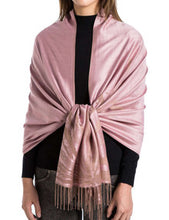 Load image into Gallery viewer, Women's Cashmere Feel Winter Scarf 2 Tone Large Pashmina Shawls and Wraps
