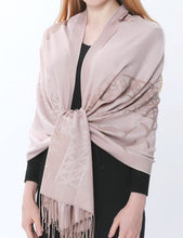 Load image into Gallery viewer, Women's Cashmere Feel Winter Scarf 2 Tone Large Pashmina Shawls and Wraps

