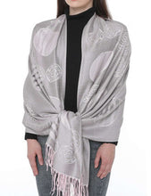 Load image into Gallery viewer, Women's Cashmere Feel Winter Scarf 2 Tone Large Pashmina Shawls and Wraps

