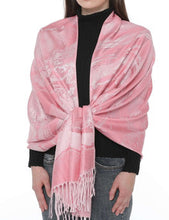 Load image into Gallery viewer, Women's Cashmere Feel Winter Scarf 2 Tone Large Pashmina Shawls and Wraps
