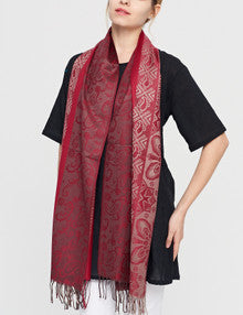Women's Cashmere Feel Winter Scarf 2 Tone Large Pashmina Shawls and Wraps