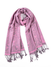 Load image into Gallery viewer, Women's Cashmere Feel Winter Scarf 2 Tone Large Pashmina Shawls and Wraps
