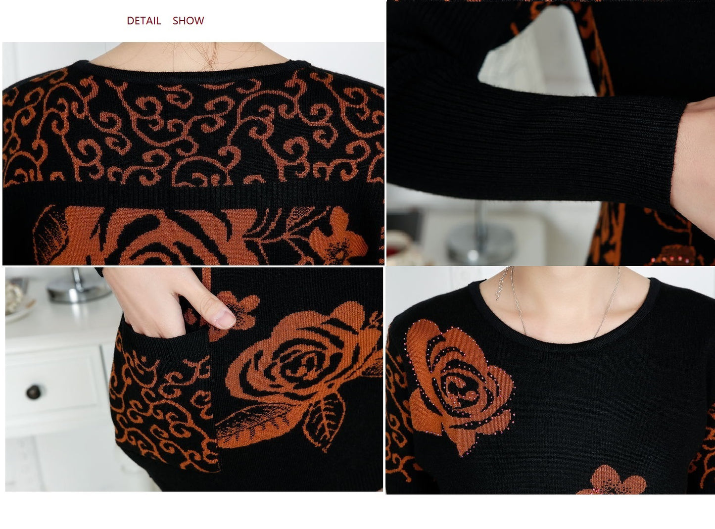 Women's   long batwing sleeve crewneck  long  sweater  knitted warm Dresses