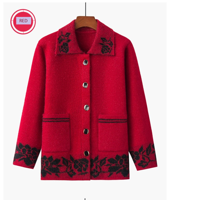 Women's fuzzy fleece lapel long sleeve open front button down cardigan loose fit casual sweater with pockets