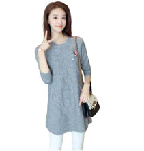 Load image into Gallery viewer, Women's Long Sleeve Crewneck pullover for legging fleece lining Sweater
