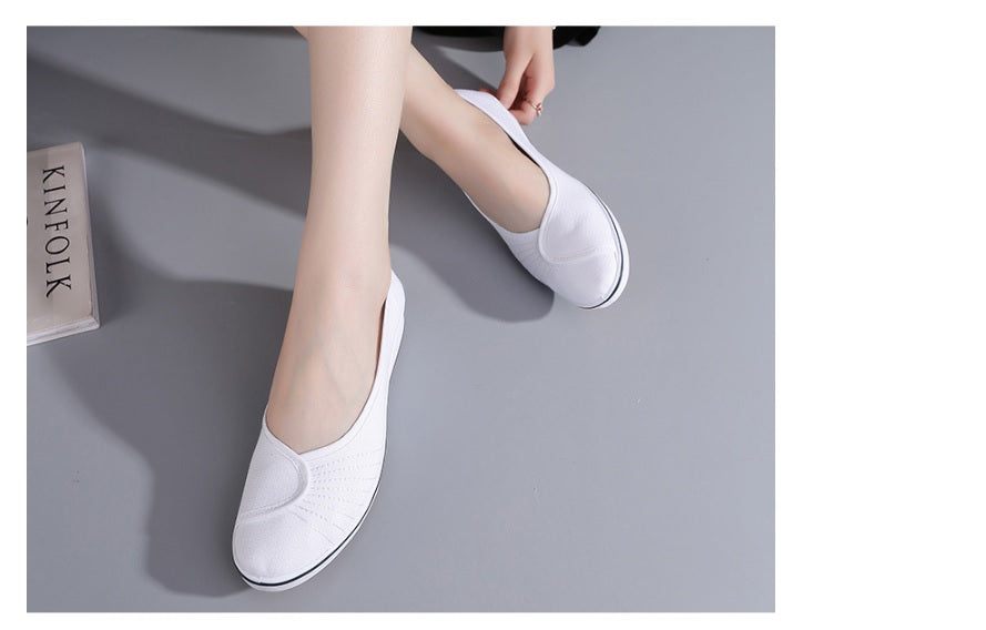 Nurse shoes, wedge heel women's shoes, dual-purpose shoes for work and leisure, internally increased tendon